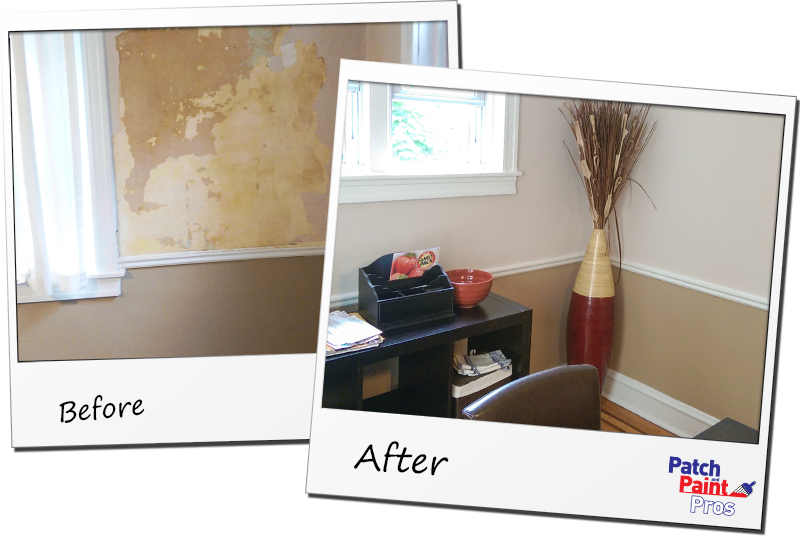 Interior Painters Water-Damage-Repair-Before---After